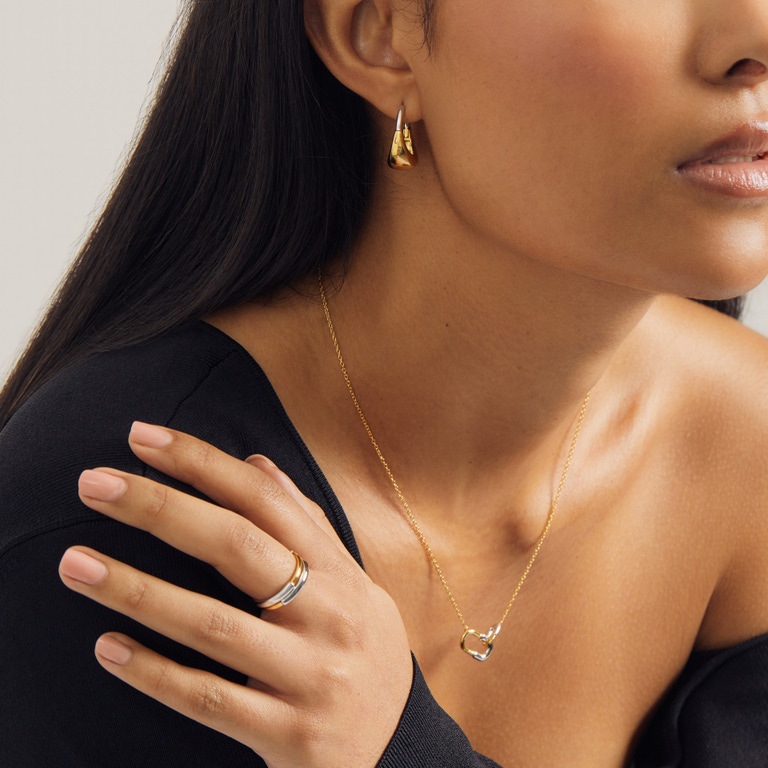 Aurora Mixed Metal Ring Bundle | Astley Clarke