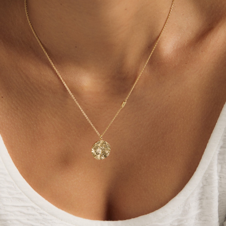 Gold Terra 'Treasured' Engravable Pendant Necklace| Astley Clarke