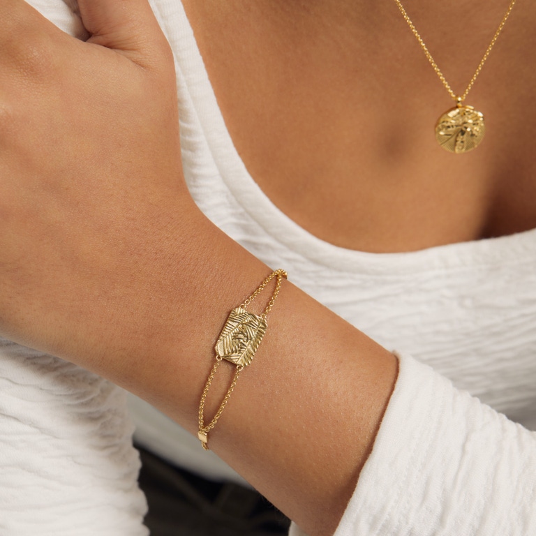 Gold Terra 'Grace' Engravable Bracelet | Astley Clarke