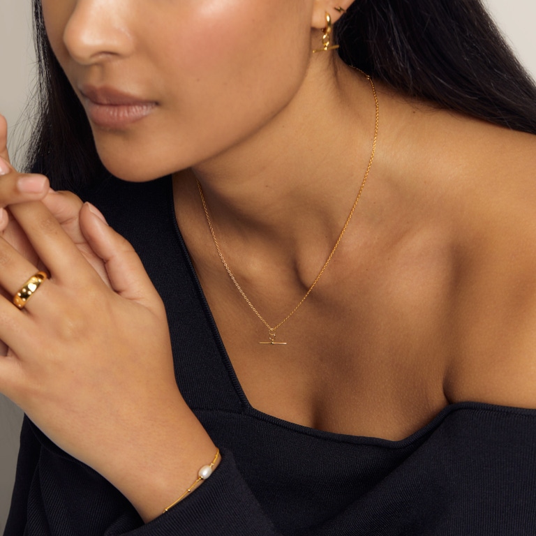 Gold Lighting Bolt Studs | Astley Clarke