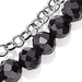 Silver Biography Black Spinel Bracelet