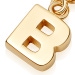 Gold Initial 'B' Biography Charm