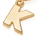 Gold Initial 'K' Biography Charm