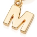 Gold Initial 'M' Biography Charm