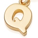 Gold Initial 'Q' Biography Charm