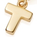 Gold Initial 'T' Biography Charm