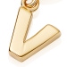 Gold Initial 'V' Biography Charm