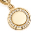 Gold Biography Cosmos Charm