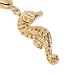 Gold Biography Sea Horse Charm