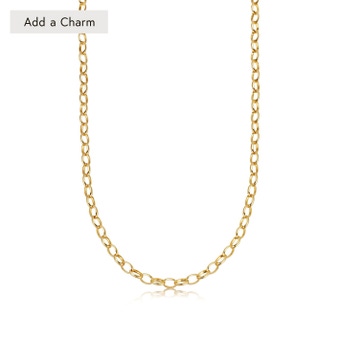 Biography Thick Chain Necklace IN Yellow GOLD VERMEIL