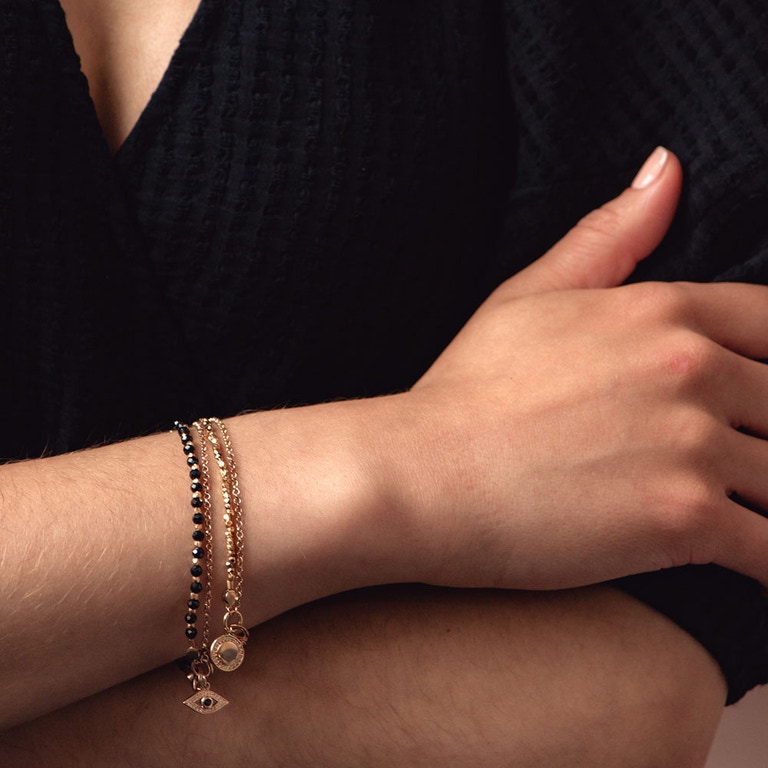 Cosmos Biography Bracelet in Rose Gold Vermeil 