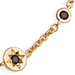 Gold Polaris North Star Black Spinel Station Bracelet