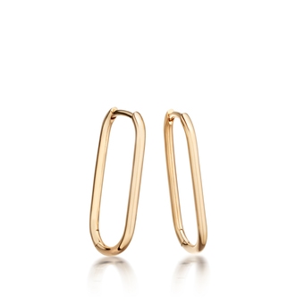 Piet Oval Hoop Earrings