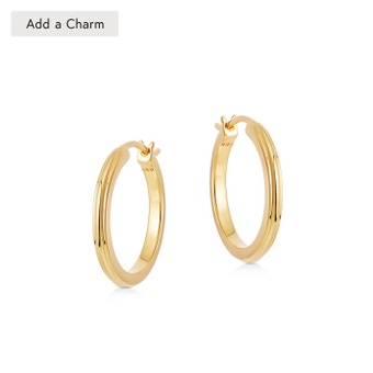 Gold Celestial Linia Small Hoop Earrings