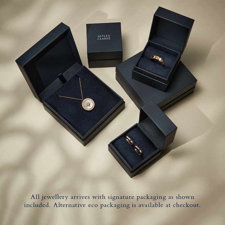 Gold Polaris Black Spinel Star Set Pendant Necklace