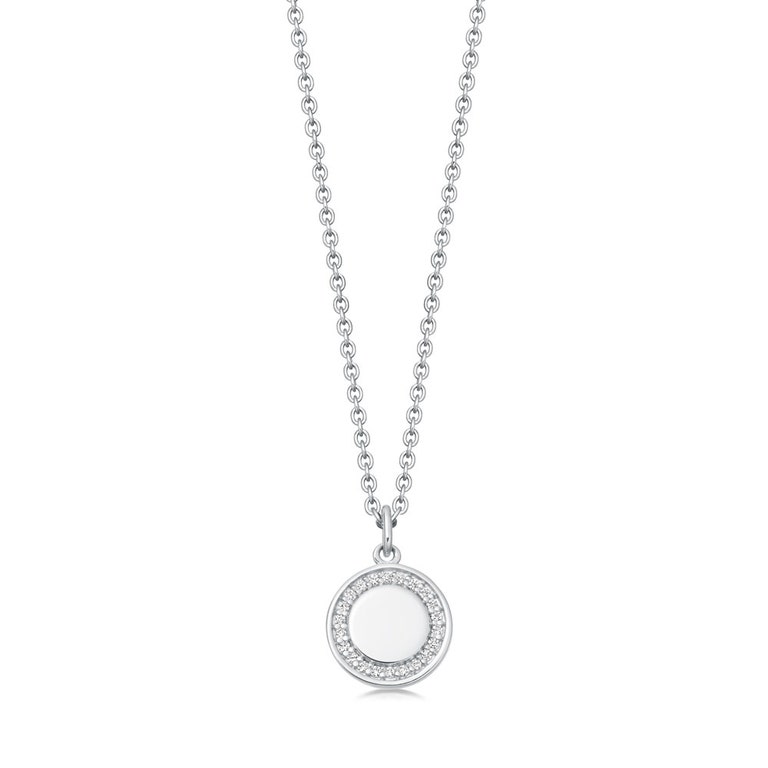 Silver Biography Cosmos Pendant Necklace