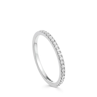 Half Eternity Diamond Ring in White Gold