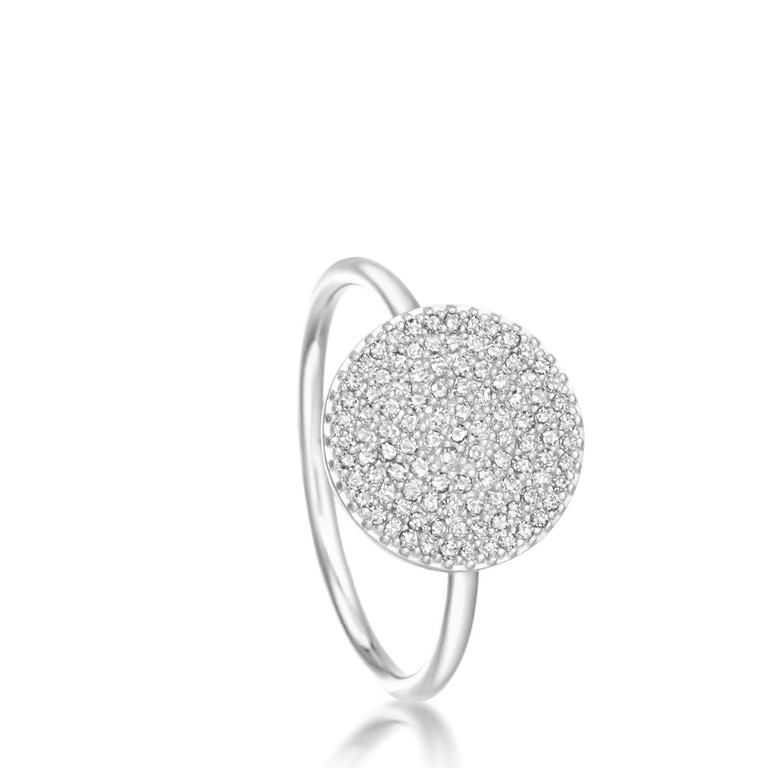 Icon Diamond Ring in White Gold