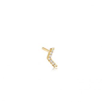 Solid Gold Icon Varro Single Stud Earring