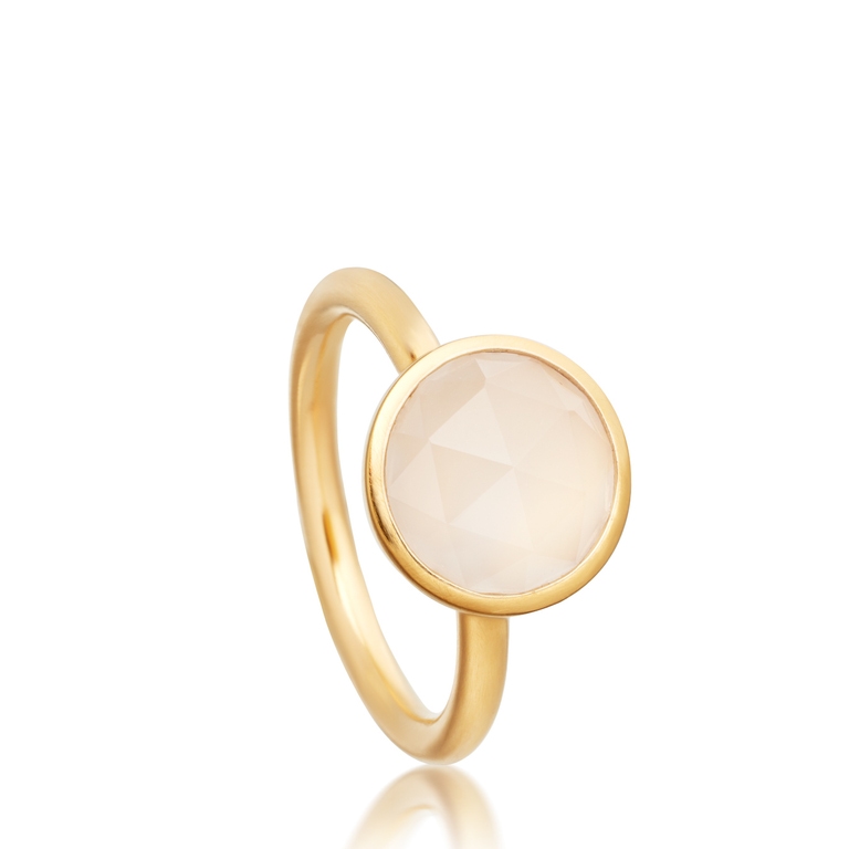 Gold Stilla Large Moonstone Ring 