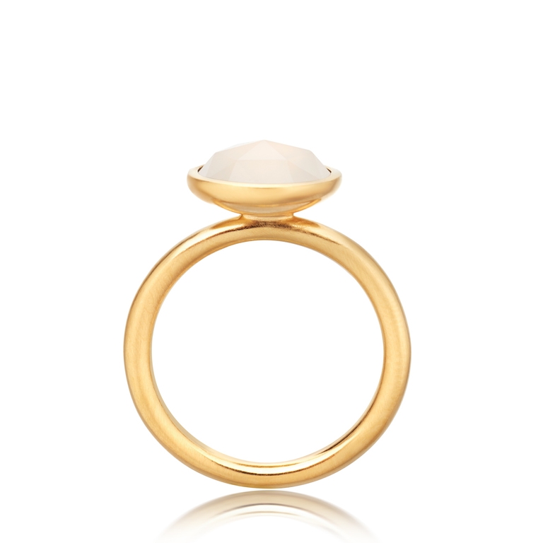 Gold Stilla Large Moonstone Ring 
