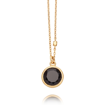 Round Stilla Black Onyx Pendant Necklace