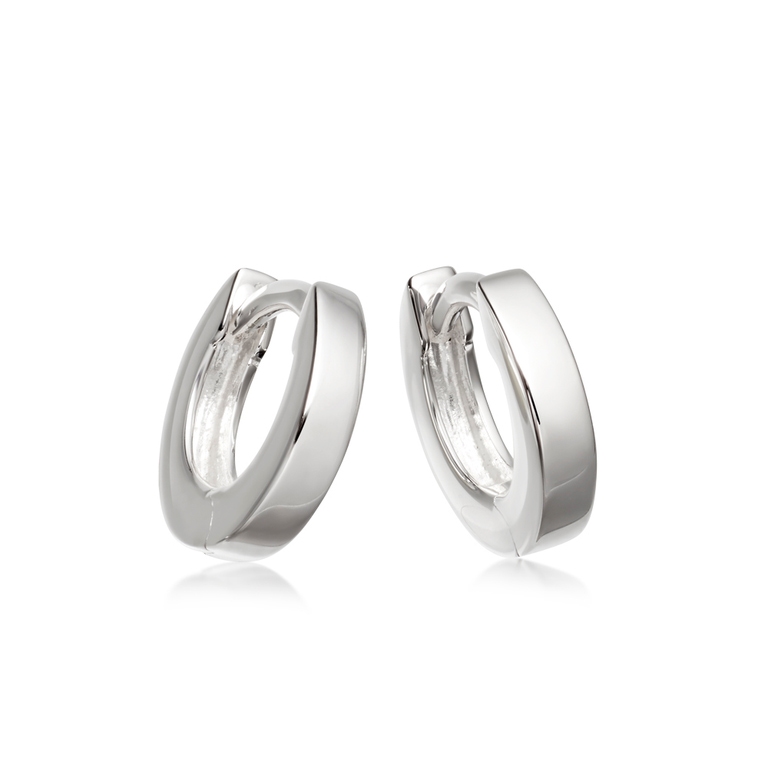 Sterling Silver Mini Huggie Hoops - Mini Huggie Hoops Silver