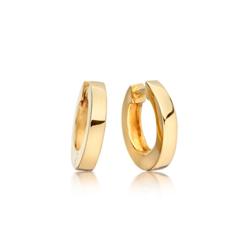 Huggie Stilla Hoop Earrings in Yellow Gold Vermeil