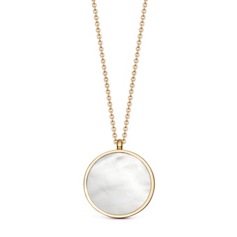 Mother of Pearl Slice Stilla Locket Necklace
