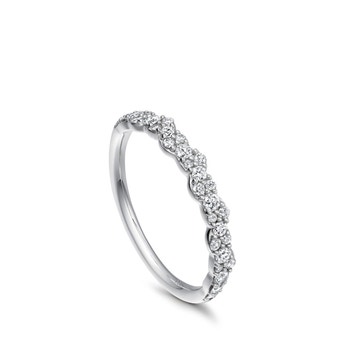 Solid White Gold Interstellar Linia Natural Diamond Ring