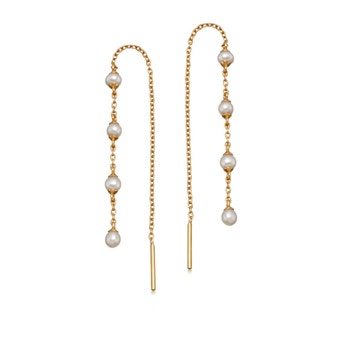 Stilla Pearl Chain Earrings