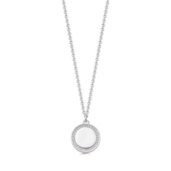 Biography Cosmos Locket Necklace in Sterling Silver