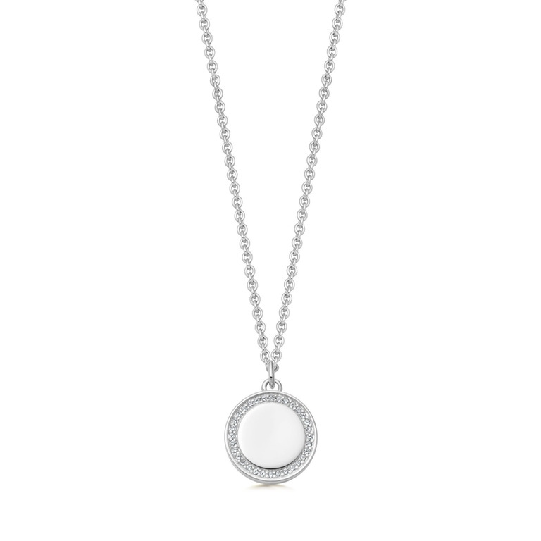 Biography Cosmos Locket Necklace in Sterling Silver