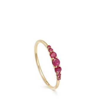 Ruby Stacking Ring in Yellow Gold