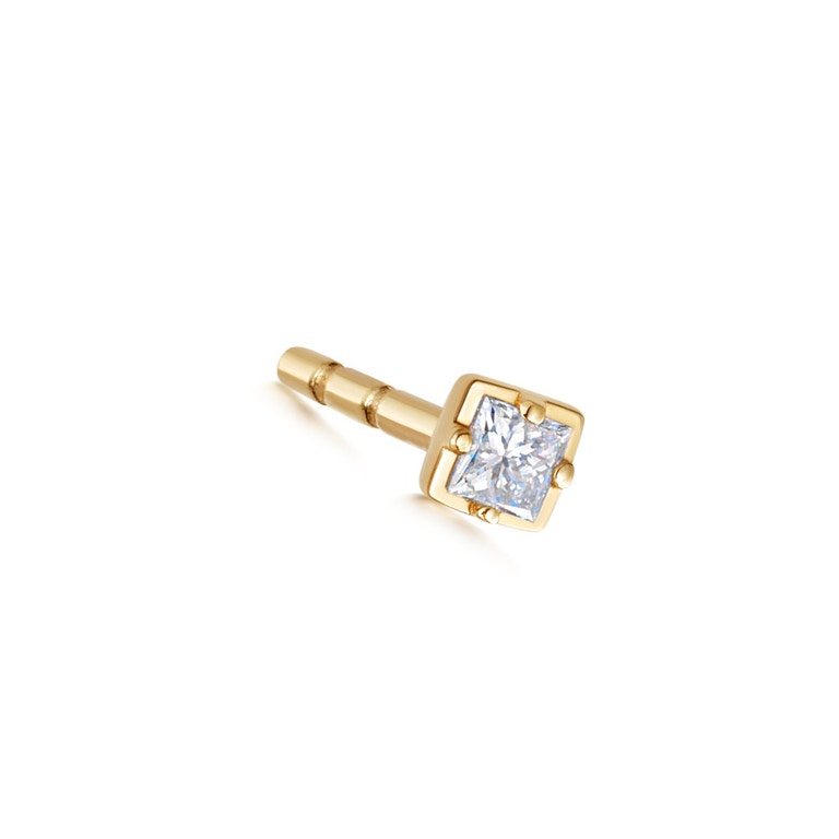 Mini Comet Single Diamond Stud Earring
