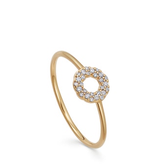 Solid Gold Asteri Natural Diamond Ring