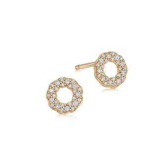 Solid Gold Asteri Diamond Stud Earrings