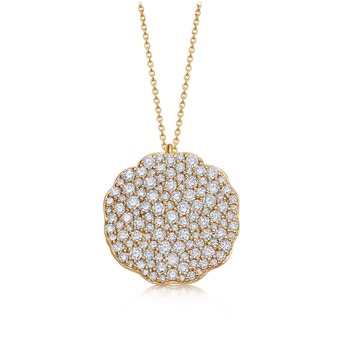 Large Diamond Asteri Locket in Yellow Gold | Astley Clarke
