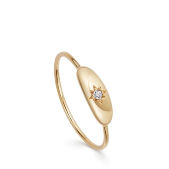 Polaris Star Set Oval Ring