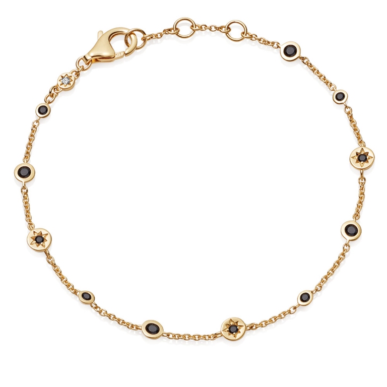 Polaris North Star Black Spinel Station Bracelet