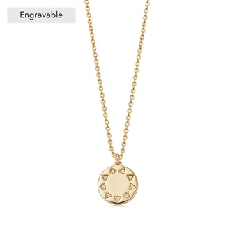 Gold Theirworld Necklace Pendant Necklace