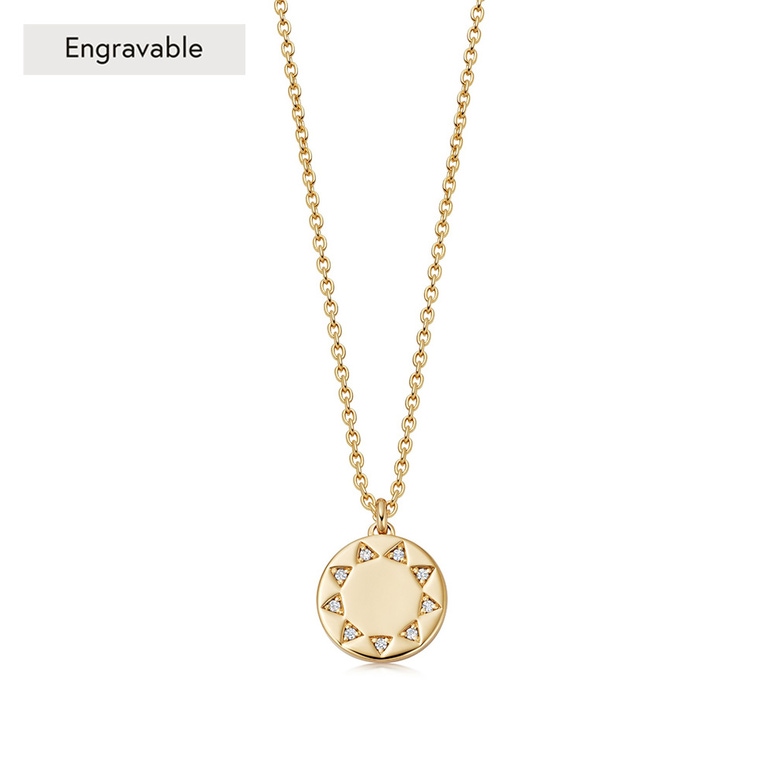 Gold Theirworld Necklace Pendant Necklace