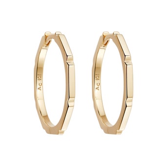 Gold Aubar Hoop Earrings
