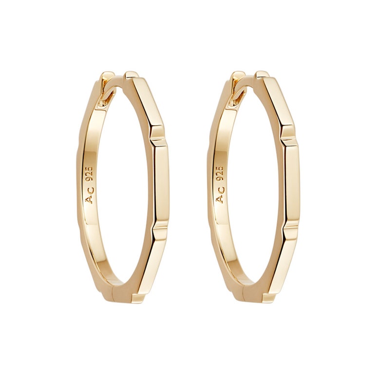 Gold Aubar Hoop Earrings