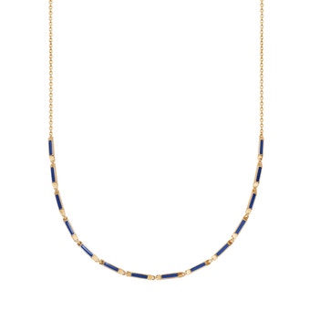 Aubar Necklace Blue Enamel