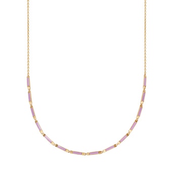 Aubar Necklace Purple Enamel