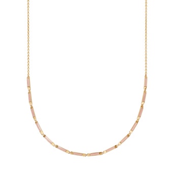 Aubar Necklace Pink Enamel