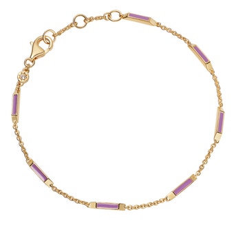 Aubar Bracelet Half-Full Purple Enamel