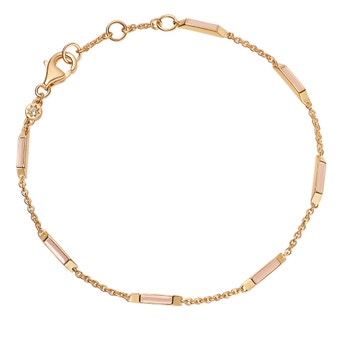 Aubar Bracelet Half-Full Pink Enamel