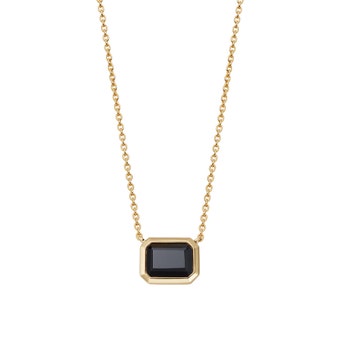 Ottima Black Onyx Pendant in Yellow Gold Vermeil | Astley Clarke